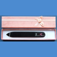 BOHEMIA Skleněný pilník Swarovski střední 140/2mm písmeno - "V" ABECEDA Swarovski